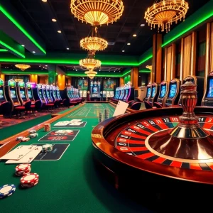 Experience the excitement of online gambling at https://kubet77i.ink/ with luxury casino visuals showcasing tables and live games.