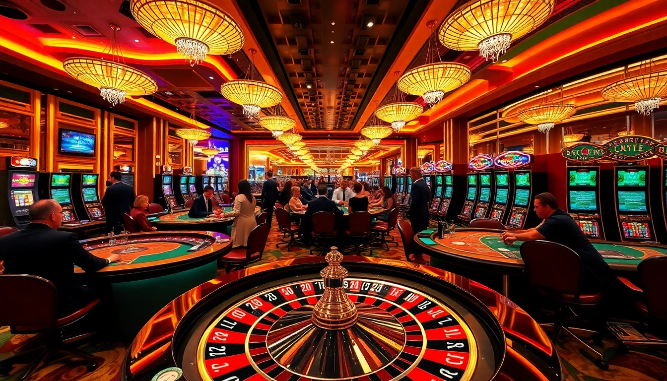 Experience thrilling gameplay dynamics at https://kjcmh.com/ with lively casino action, roulette wheels, and glamorous gamblers.