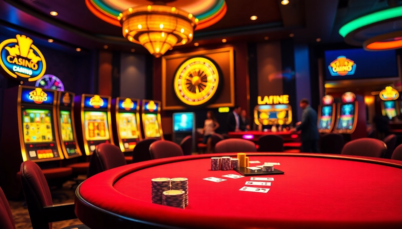 Experience the excitement of the 88i game with vibrant casino visuals featuring poker and slots.