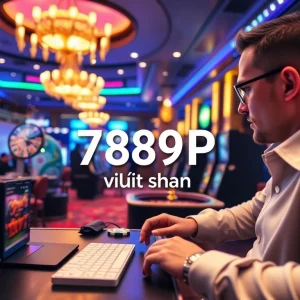 Experience vibrant online gaming with 789P việt nam, showcasing poker chips and roulette wheels.