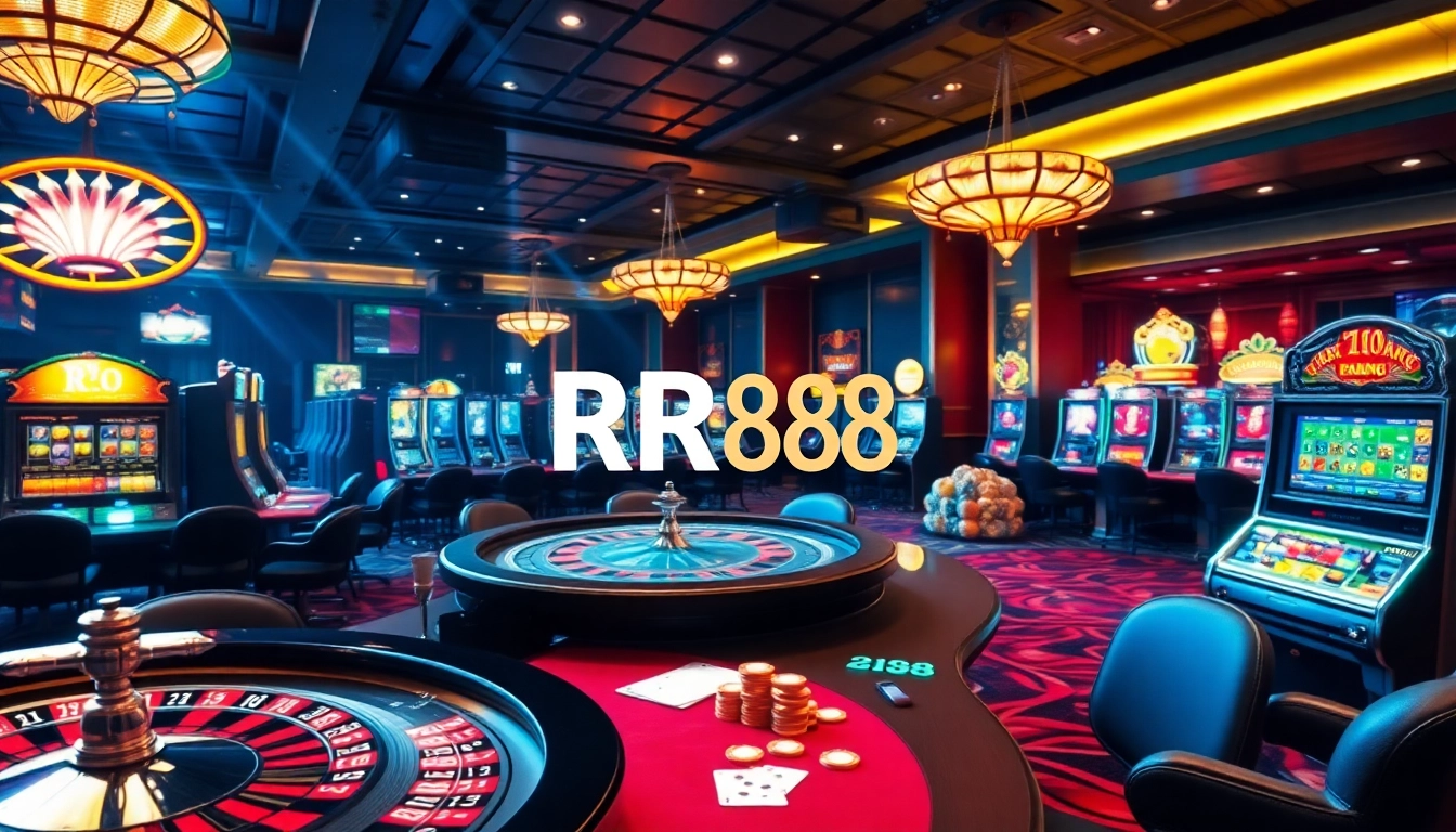 Experience the thrill of gambling at RR88 with vibrant tables and exciting slot machines.