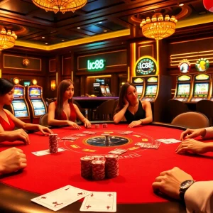 Experience the excitement of lc88 poker strategies at a luxurious casino table.