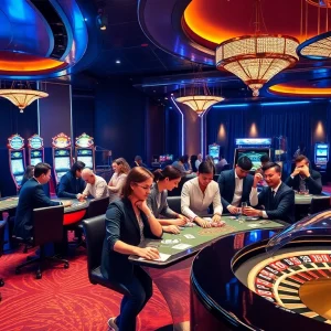 Experience thrilling gameplay at hm88 with engaging casino tables and colorful slot machines.