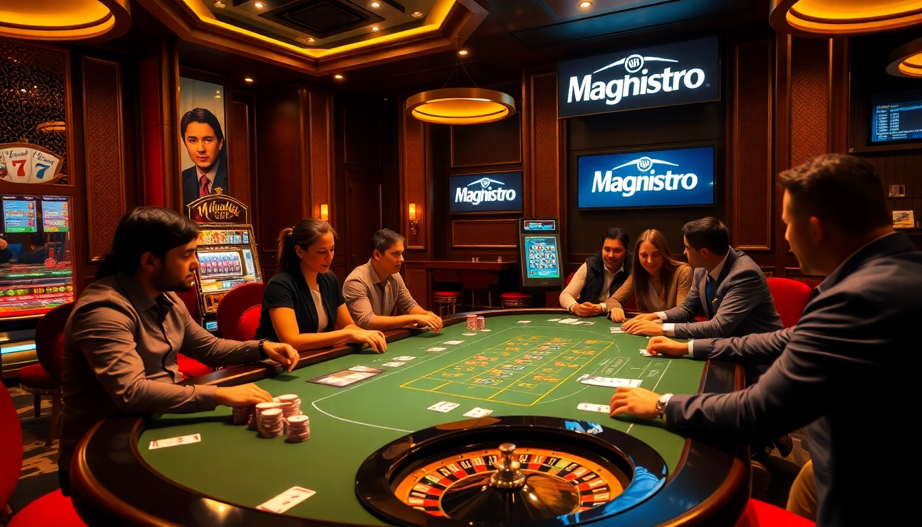 Gamblers at a poker table engaging in strategy while magrehistro for a casino experience.