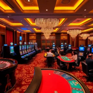Experience thrilling gameplay at vt88 casino with vibrant slot machines and engaging players.