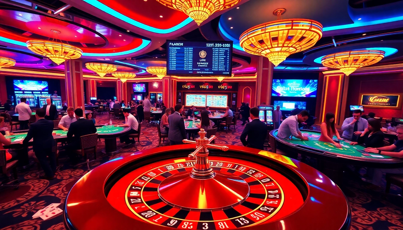 Experience the thrill at 13Win.Com with players enjoying a luxurious casino atmosphere.