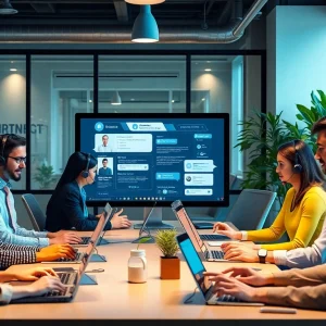 了解美洽官网，客服人员利用先进的AI聊天机器人实现高效沟通。