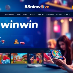 Engaging online gaming interface showcasing 98winwin.live with vibrant colors and user-friendly layout.