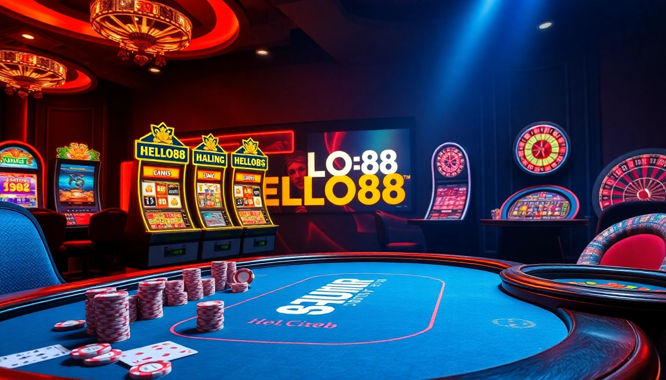 Experience the excitement of HELLO88 with thrilling online poker, vibrant slots, and betting slips.