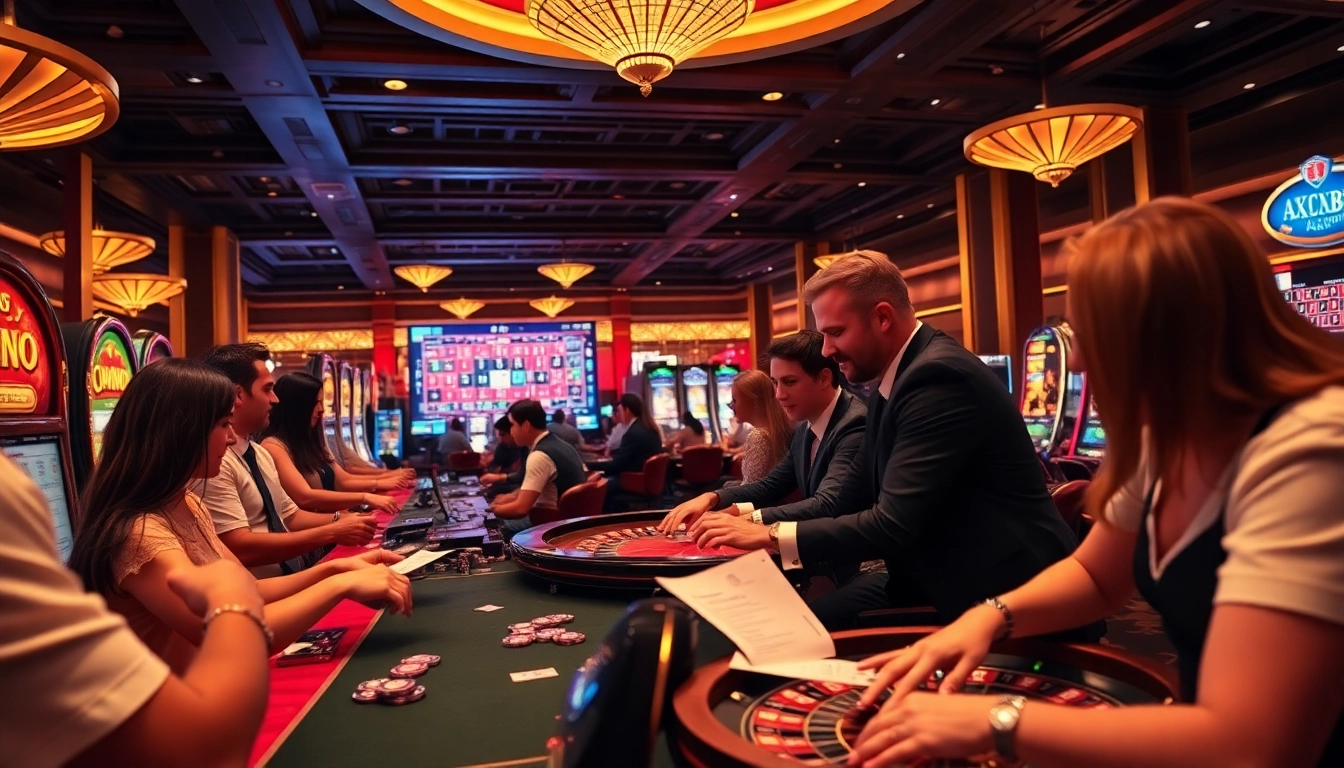 Experience the thrill of gambling at https://ax88.bid/ with vibrant casino action and players immersed in excitement.