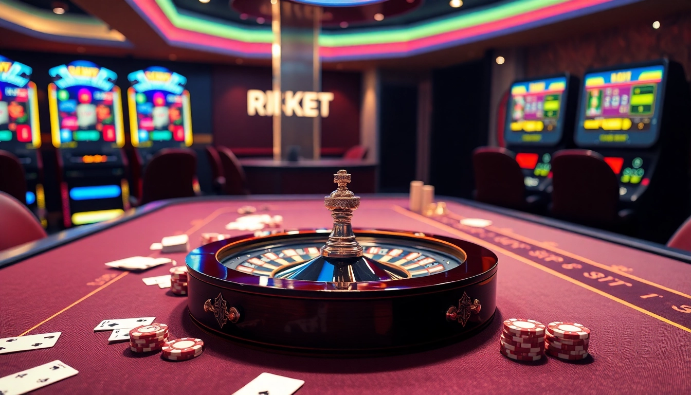 Experience thrilling gameplay at RIKBET with dynamic casino visuals and vibrant roulette.