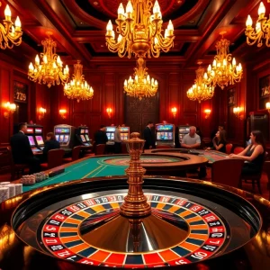 Witness the thrilling action at 789 club with players engaged at a roulette table.