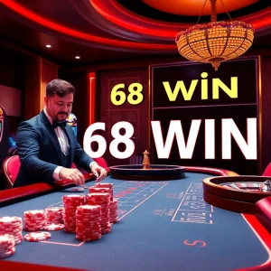 Experience the thrill of winning at 68 WIN in a luxurious online casino environment.