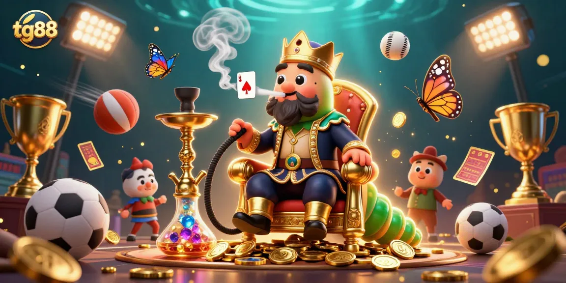 Experience thrilling gaming at tg88 with our vibrant casino illustration filled with action.